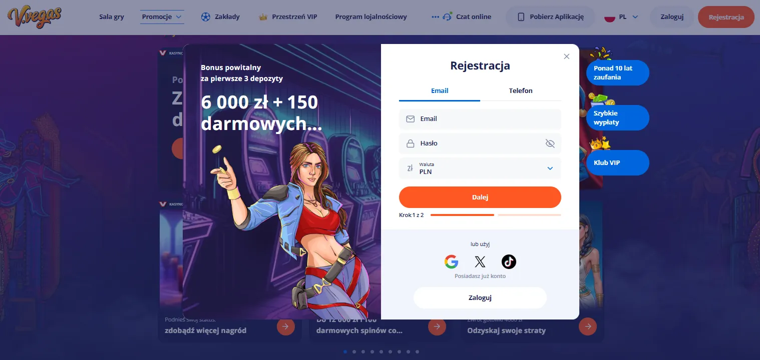 Szybki start: konto, wpłata i pierwsza gra w Vulkan Vegas